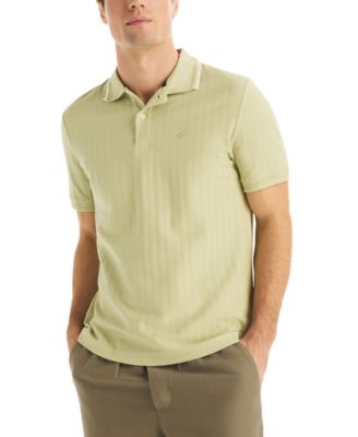 Men's Herringbone Short-Sleeve Polo Shirt