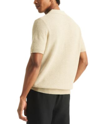 Men's Short-Sleeves Sweater Polo Shirt