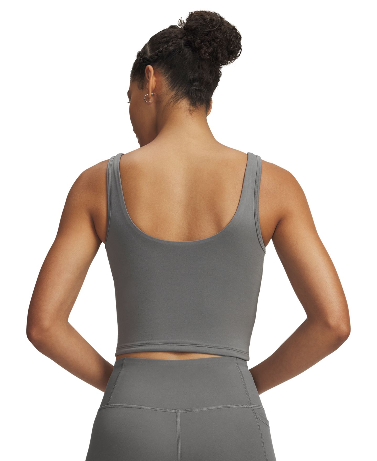 Женский топ Under Armour Motion Training Tank Top, цвет: Глиняный зелёный / Титановый — фото 3