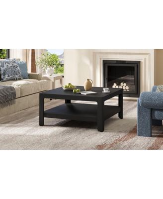 Modern Farmhouse Coffee Table with Soft Rounded Profile