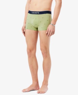 Lactose Men's Cotton Stretch Mini-Crocodile Trunks, 3-Pack