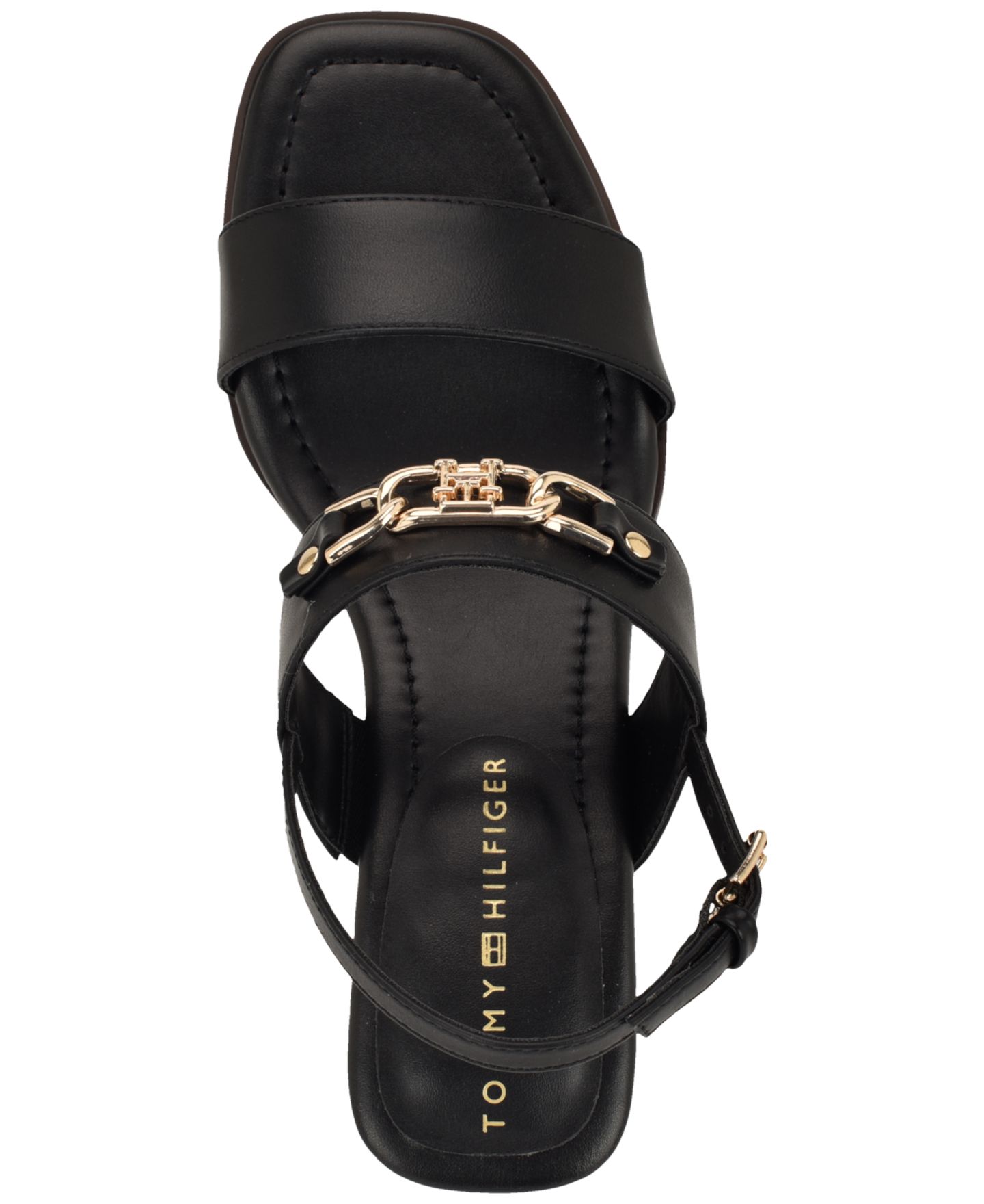 Женские сандалии Tommy Hilfiger Mhena Block Heel City Sandal, цвет: Чёрный — фото 4