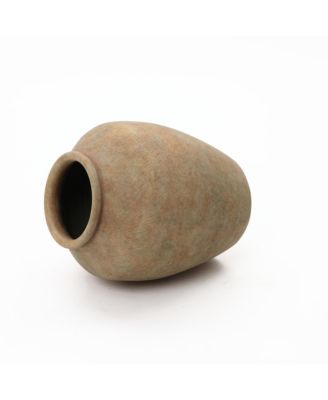 Terracotta 12.4" Vase with Earthy Tones, Accent for Farmhouse or Boho Interiors