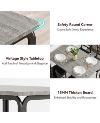 Dining Table for 2 Small Table and Chairs Set of 2 Dinette Set for 2 Square Dinner Table Set 3 Piece Kitchen and Dining Room Sets