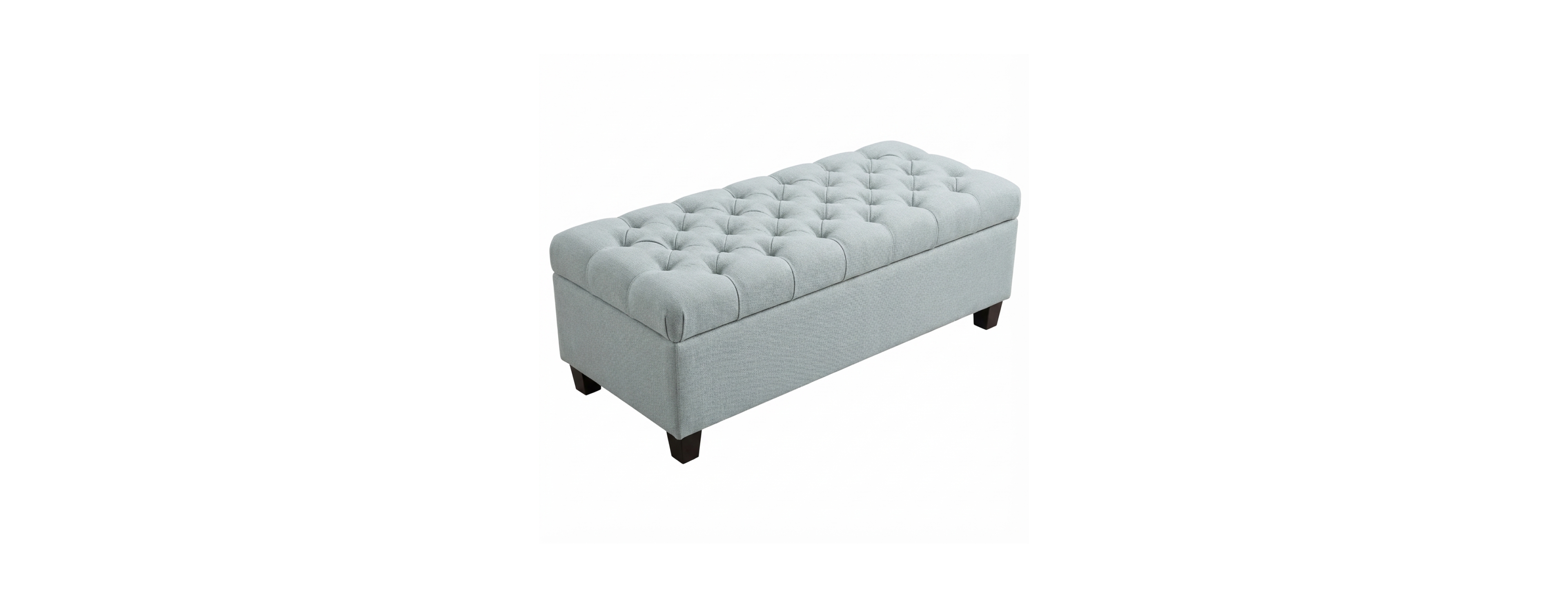 Streamdale Furniture 50.25" Storage Ottoman Bench with Safety Hinges