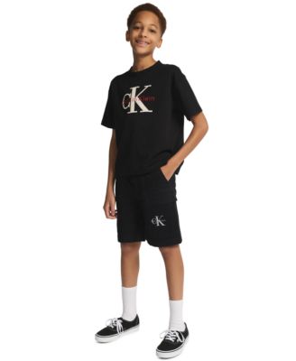 Boys' 8-16 Mesh Applique Short-Sleeve T-Shirt