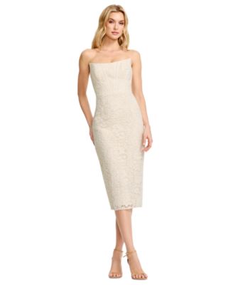 Women's Strapless Midi Dress