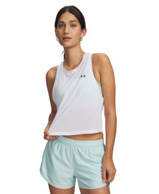 Women's Tech Sport Mesh Crop Sleeveless Tank Top