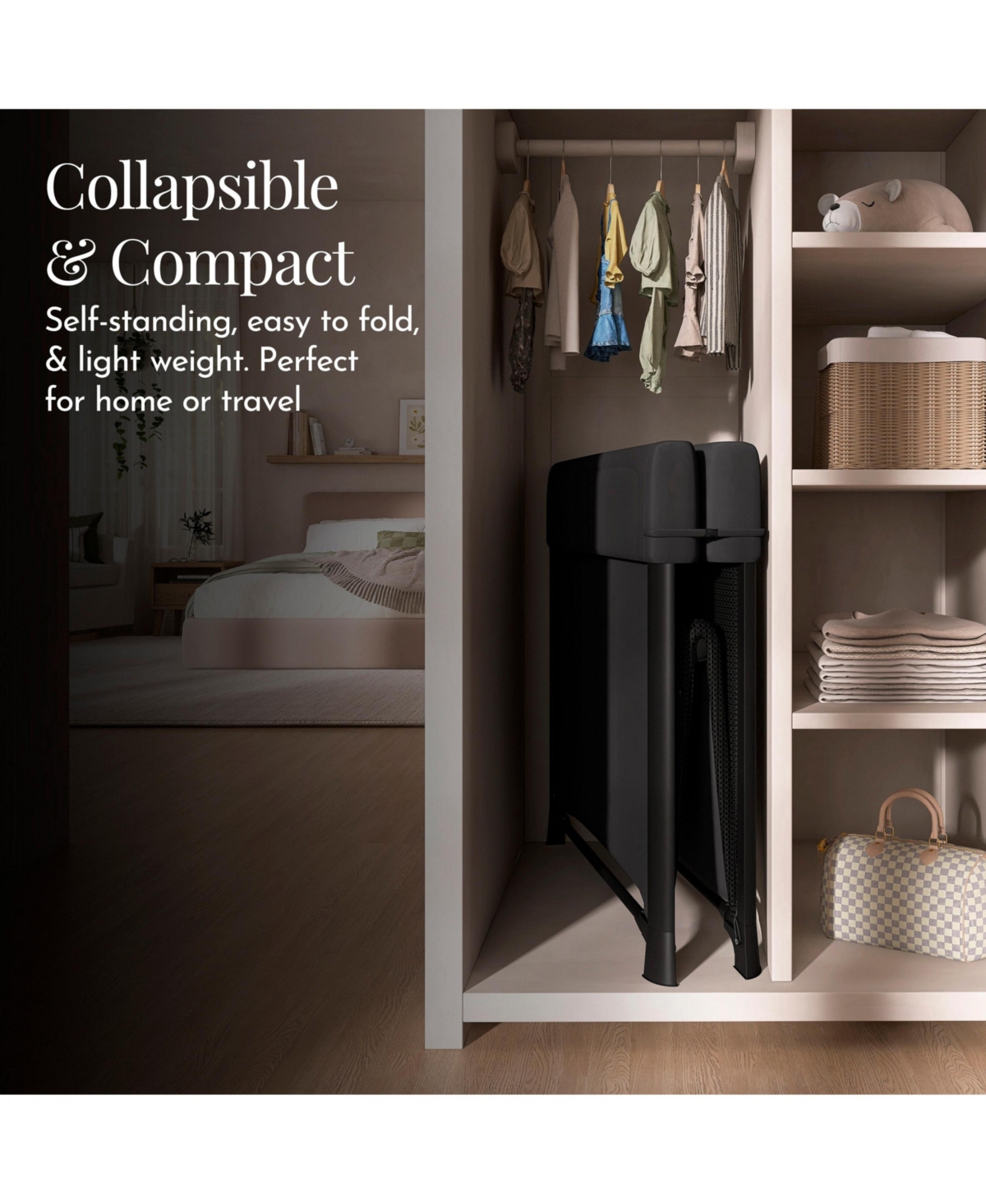 Evolur Baby Zane Portable On The Go Instant Fold Playard