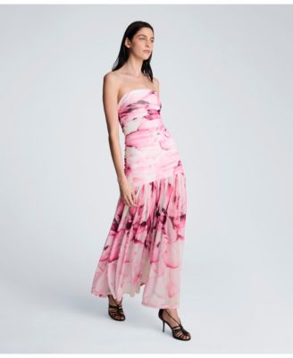 Women's Strapless Sleeveless Maxi Dress