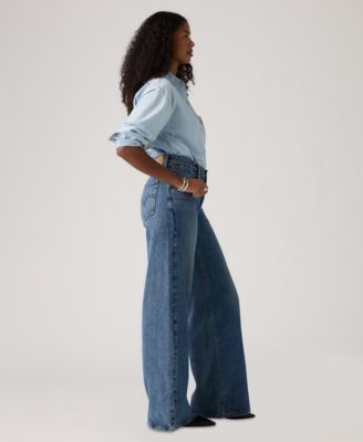 Plus Size Mid-Rise Wide-Leg Baggy Jeans