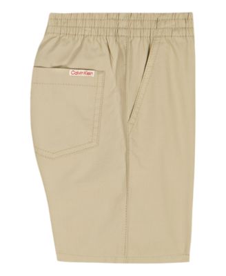 Boys' 2T-7 Relaxed Monogram T-Shirt and Poplin Shorts, 2-Piece Set