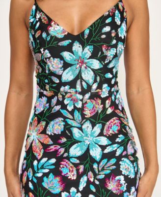 Juniors' Lace-Up Back Short Dress