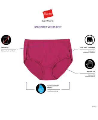 Women's 6-Pk. Ultimate Breathable Cotton Brief Underwear 40H6CC