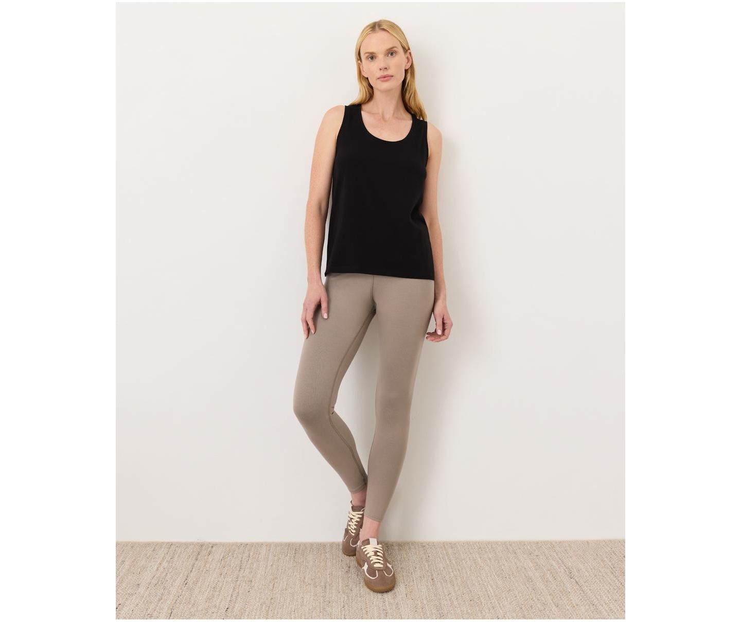 Женская футболка Pact Luxe Signature Tank Tops & Tees, цвет: Чёрный — фото 3