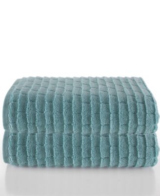 Subway Tile Textured Cotton 2-Pc. Bath Sheet Set