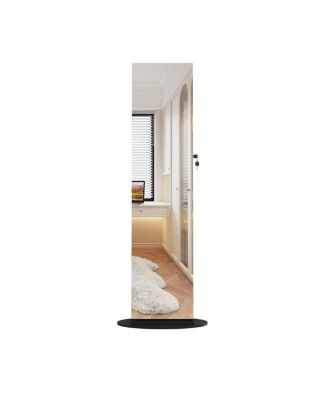 360° Swivel Jewelry Cabinet with Full Length Mirror