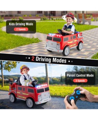 Kids Ride on Fire Truck with Remote Control and Extinguisher