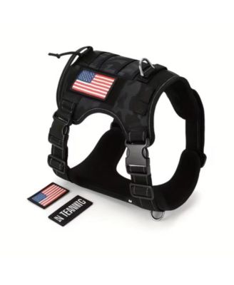 Durable Tactical Dog Harness for Medium and Large Breeds, Featuring an Adjustable Vest with Handle, Metal Buckle