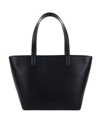 Danielle Nicole Peanuts Snoopy Minimal Black Tote Bag with Doghouse Cardholder