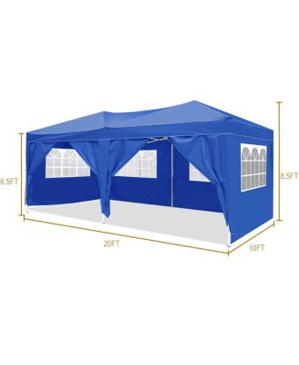 Folding Canopy with 6 Removable Sidewalls, UPF 50 Gazebo