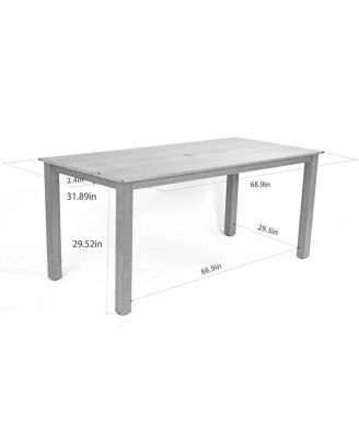 Wooden-textured dining table, high quality feel