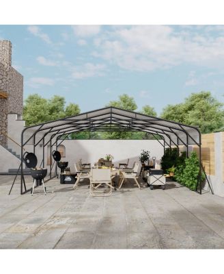 Carport 20 x 20 Shelter - All-Weather, Quick Assembly, Secure, Reinforced