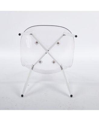 5pcs Dining Set, Metal Leg Table, Mid-Century Dining Table for 4-6 People