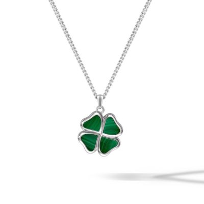 Vincero Mens Clover Pendant Malachite 21 Chain - Malachite 199$