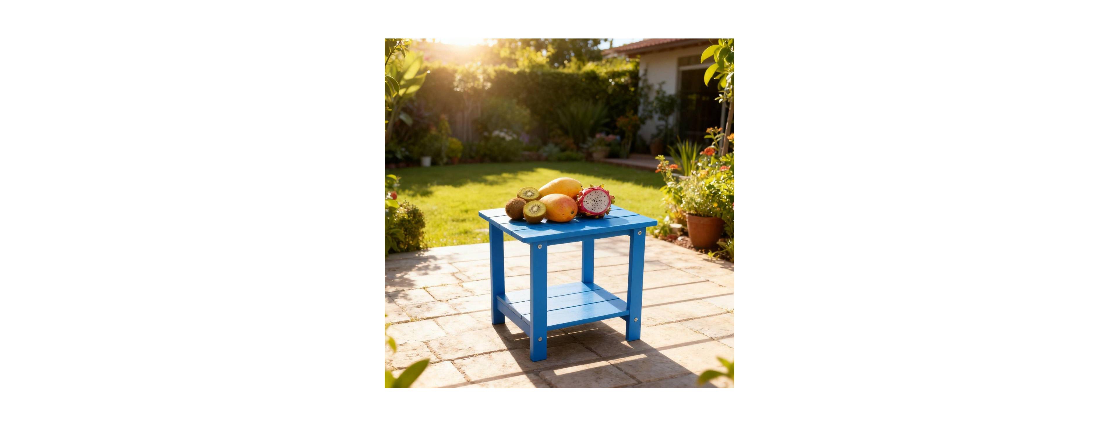 Streamdale Furniture wooden-textured imitation wood side table, perfect for picnics