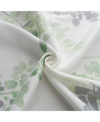 100% Polyester 140 GSM Aiden Printed Textured Grommet Curtain Panel