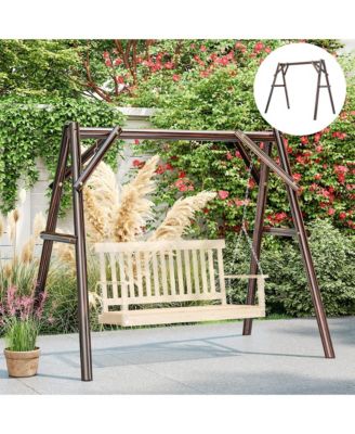 660lbs Porch Swing Frame, Swing Chair Sd Only for DIY Painting