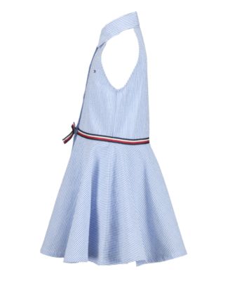 Girls' 2T-6X Ithaca Stripe Halter Polo Dress