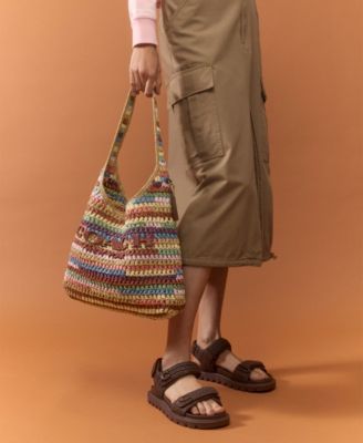 Brooklyn Large Multi Straw Shoulder Bag 34
