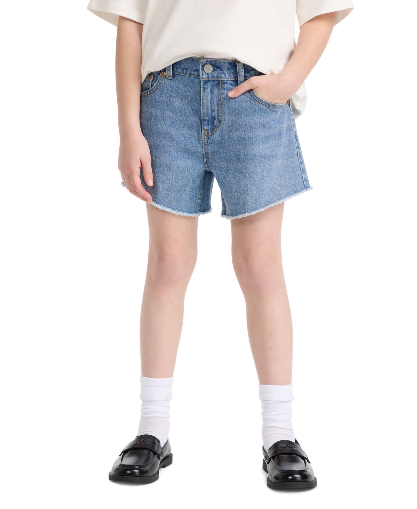 Шорты Levi's A-Line Shorts для девочек, цвет: Hollow Days — фото 1