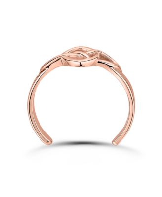 Celtic Sign Adjustable Toe Ring. 18Kt Rose Gold over Sterling Silver. Created for Macy's.