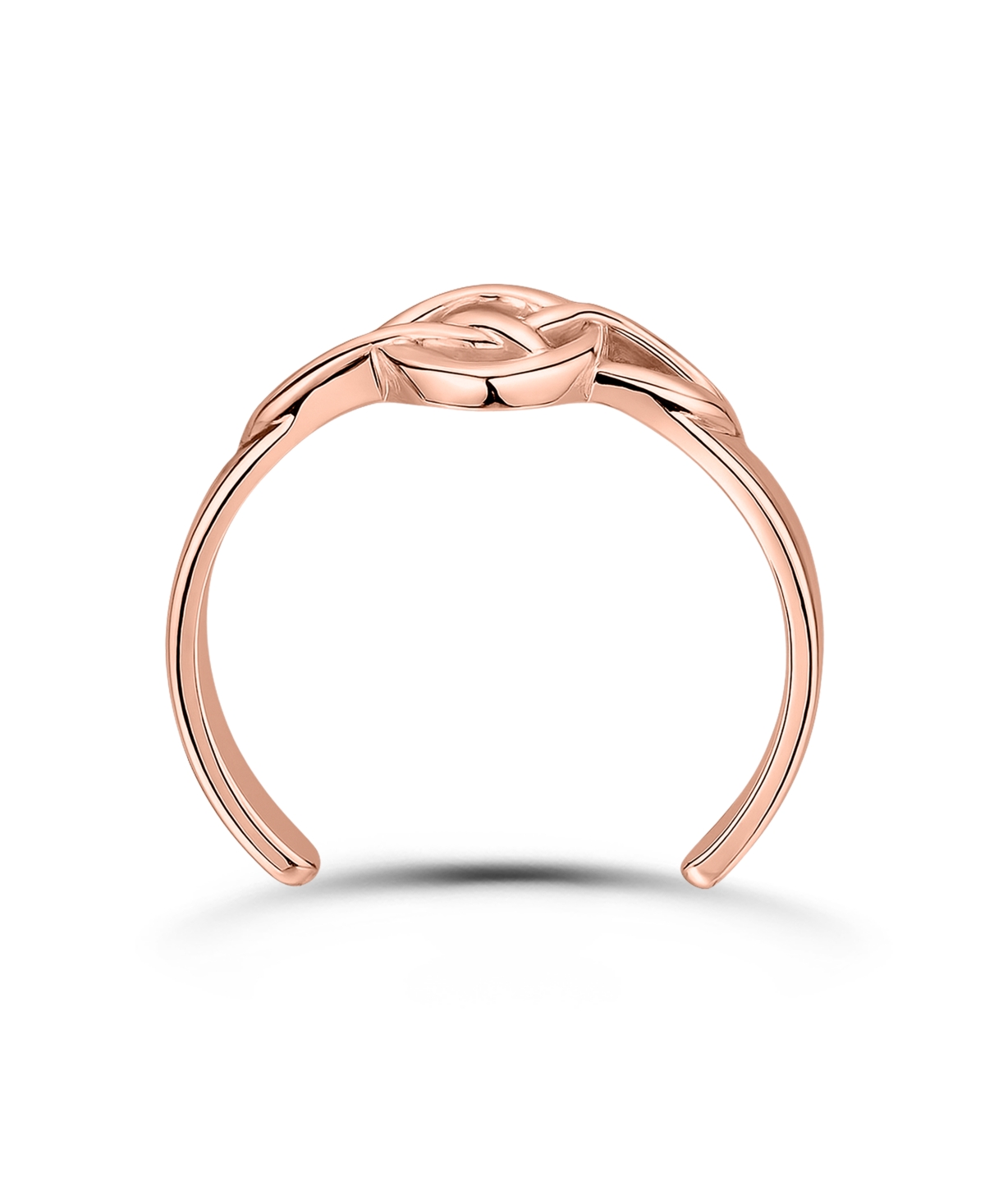 Giani Bernini Celtic Sign Adjustable Toe Ring. 18Kt Rose Gold over Sterling Silver. Created for Macy's.
