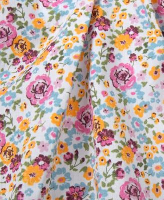 Baby Girls' Floral Bubble Romper & Hat, 2-Piece Set