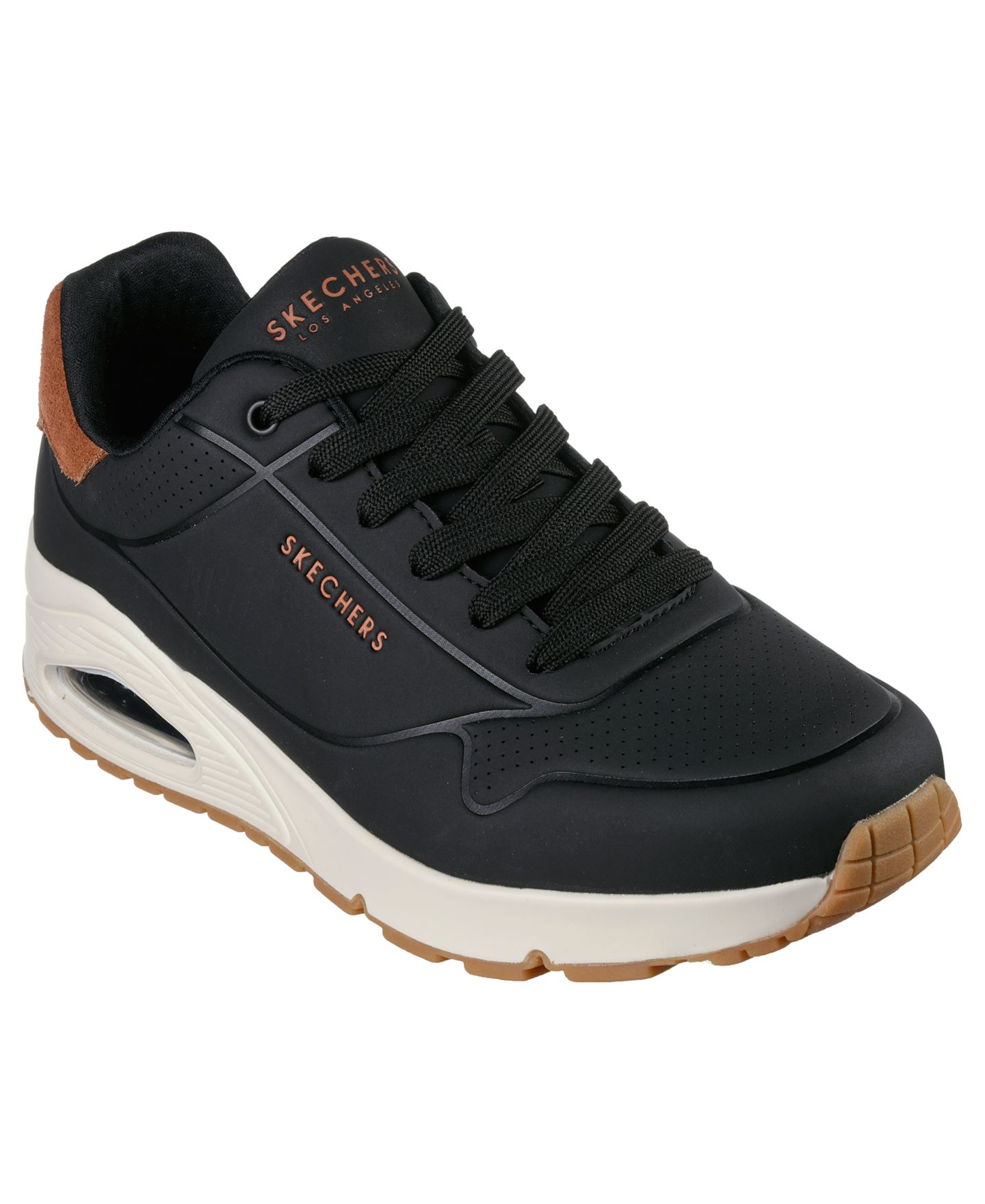 Мужские кроссовки Skechers Uno - Suited On Air Memory Foam, цвет: Чёрный — фото 1