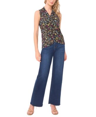 Women's Printed Wrap Top