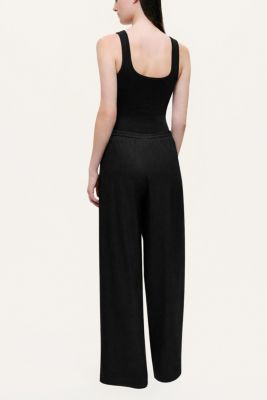Women's Textured Wide-Leg Pants