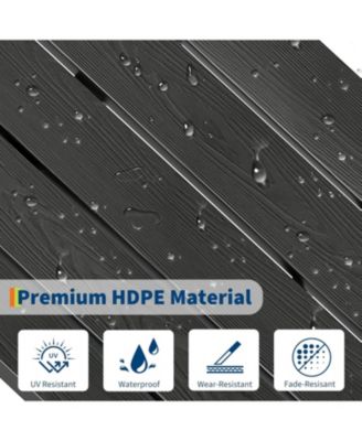 HDPE Adirondack Chair, Wood Texture Patio Furniture