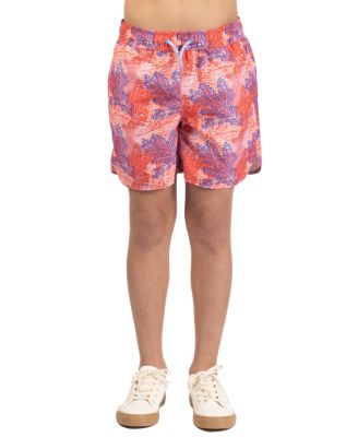 Boys Leaves Printed Swim Shorts