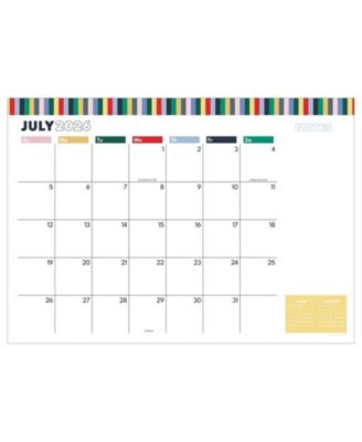July 2026 - June 2027 Long Weekend Medium Desk Pad Monthly Blotter Calendar