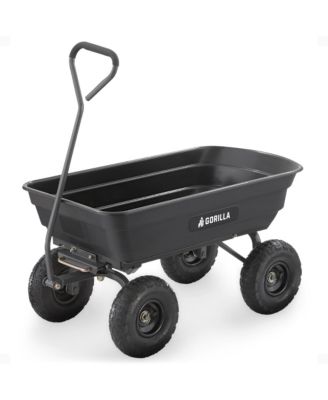 Poly Garden Dump Cart Camping Beach Wagon, 600 Pound Capacity