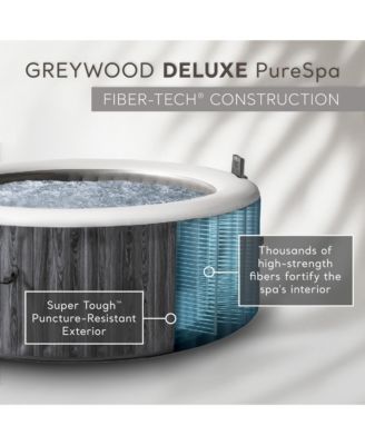 PureSpa Deluxe Spa Set 140 Bubble Jet Hot Tub with Cover