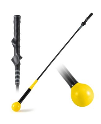 Golf Swing Trainer Stick with Weighted Head, 47"/40"/31.5" Practice Aid