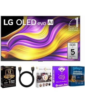 65" Class G5 Series 4K OLED evo AI Smart TV with HDMI Cable + 12 Month CPS Warranty + Streaming Bundle – OLED65G5KIT1