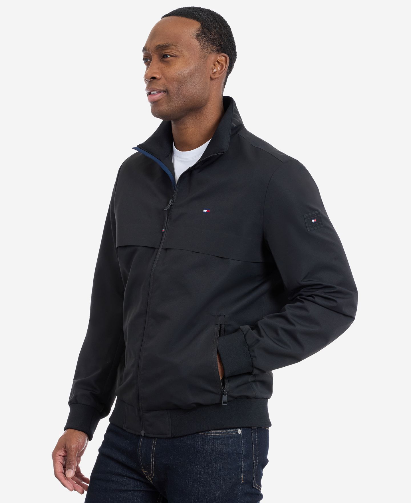 Мужская куртка Tommy Hilfiger Water Resistant Boating Regular-Fit, цвет: Чёрный — фото 3