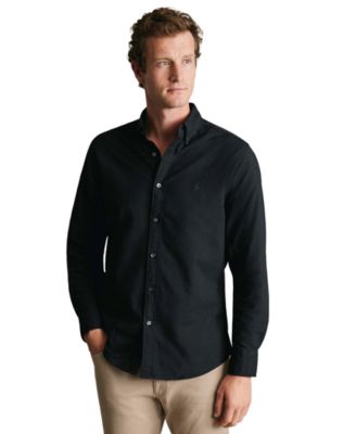 Men's Button-Down Stretch Washed Oxford Slim-Fit Shirt